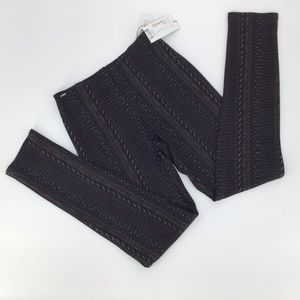 Lisette L Rust Waterford Stripe Thinny Pant, 6